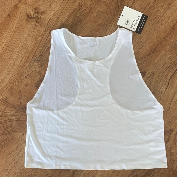Senita Athletics Tops - Senita White Women's Crop Top